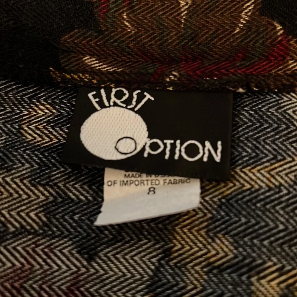 Vintage Floral Maxi Skirt by First Option size 8